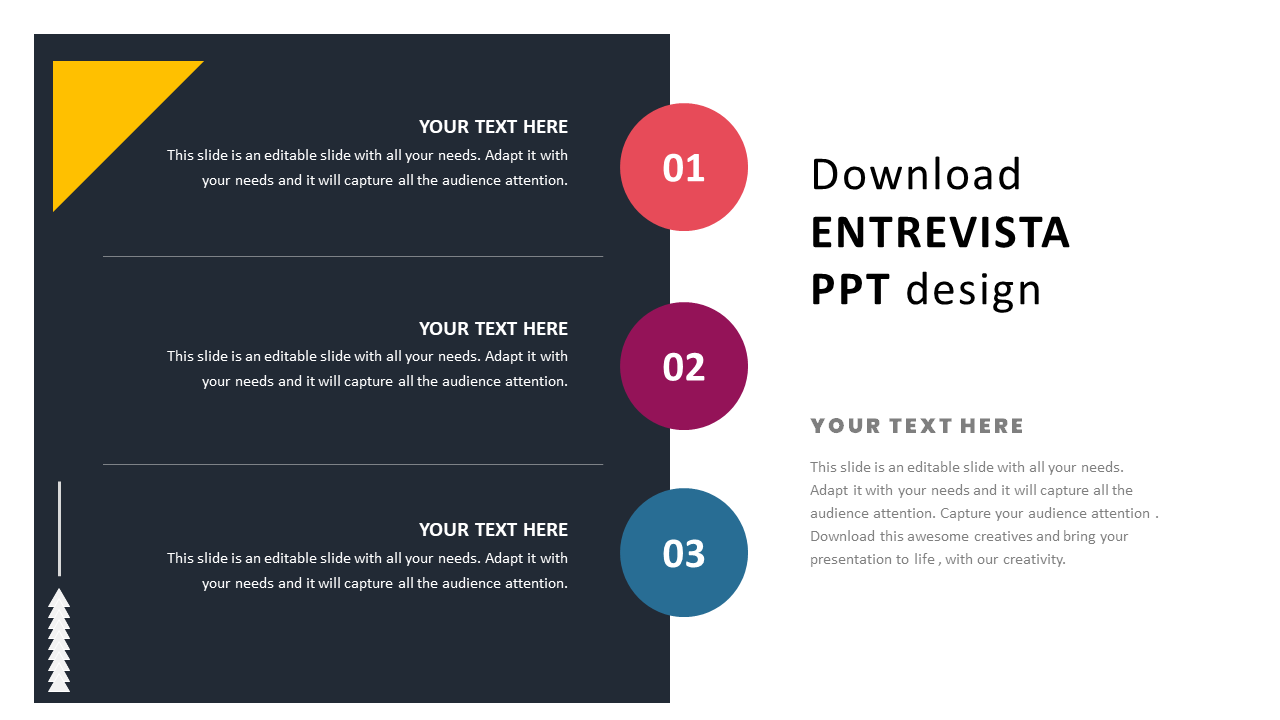 Download elegant Entrevista PPT Design Slides presentation